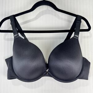 Cacique Boost Plunge Bra Black Feminine Minimalist Women's Plus Size 40D